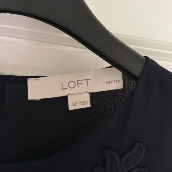 Navy Loft Sleeveless Dress - Picture 4 of 6